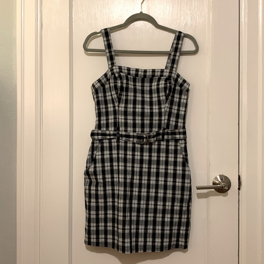 Plaid Hollister Mini Dress Size Medium Never Worn w/ Tags